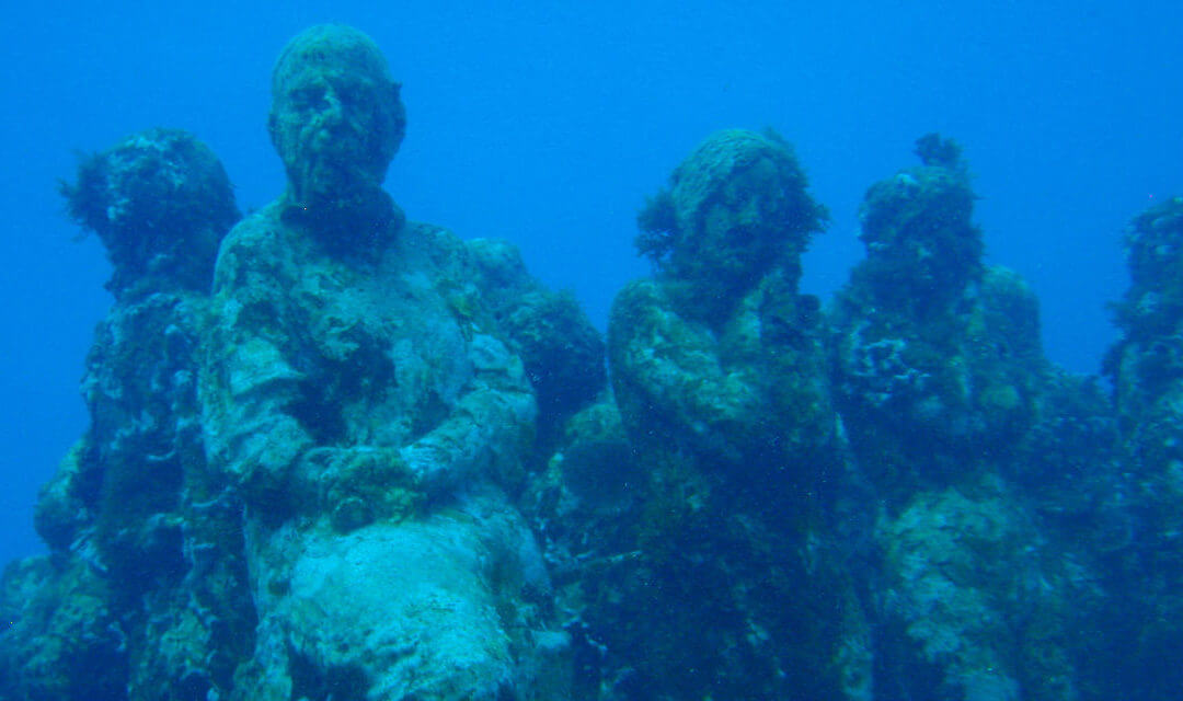 Statues immergées au large de Lanzarote