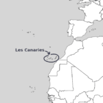 Carte des Canaries avec Afrique et Union Européenne