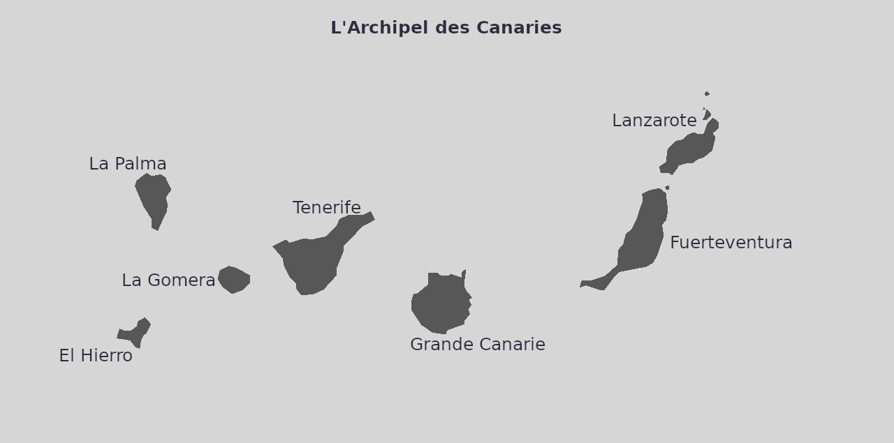 carte des Îles Canaries